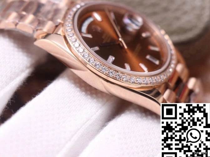 Diamond Dial Chocolate M228345RBR-0006 Factory Day-Date Rolex Color EW 0329